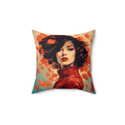 Square Canvas Pillow Autumn Vibes