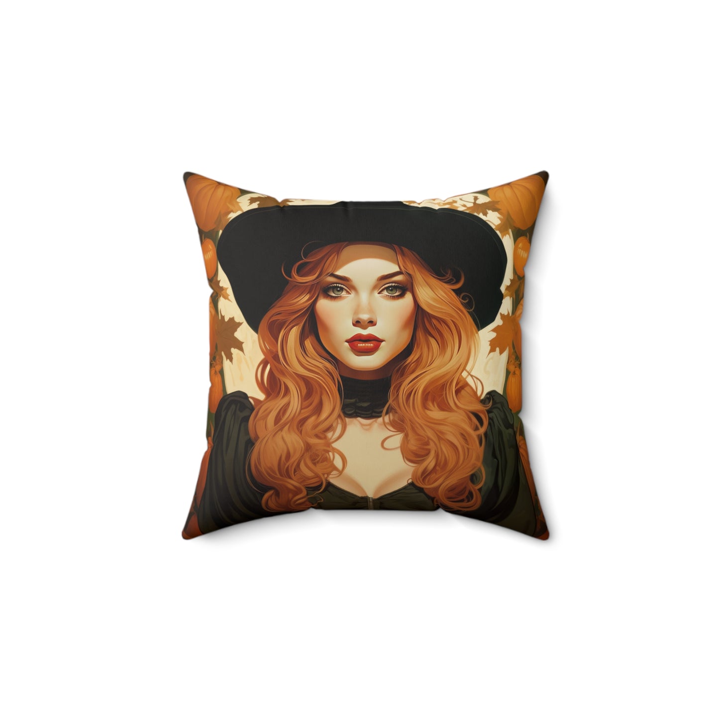 Square Canvas Pillow Autumn Vibes - Halloween