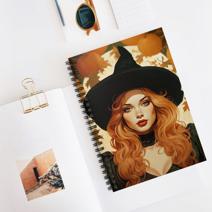 Spiral Notebook - Autumn Vibes Halloween