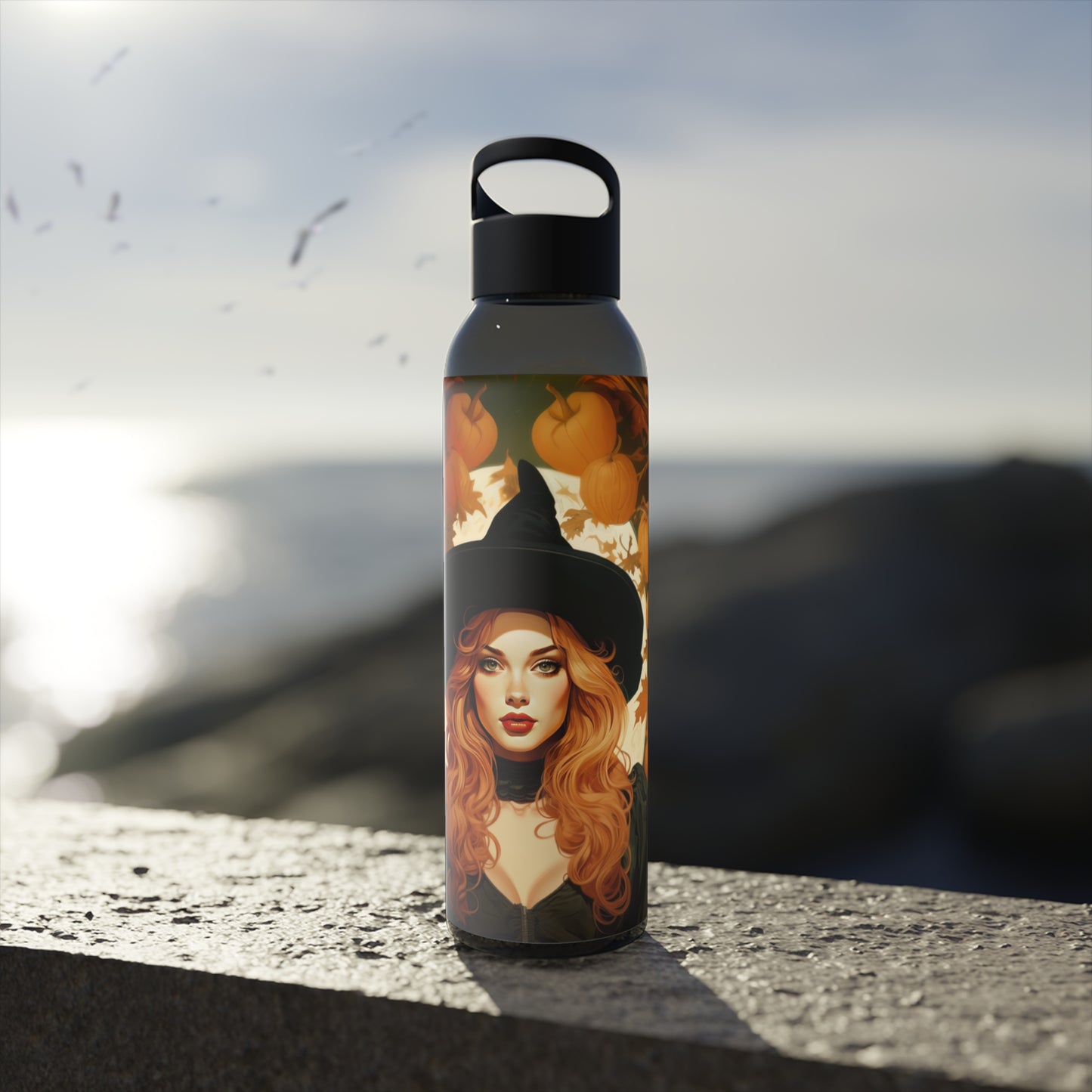 Tall Water Bottle - Autumn Vibes Halloween