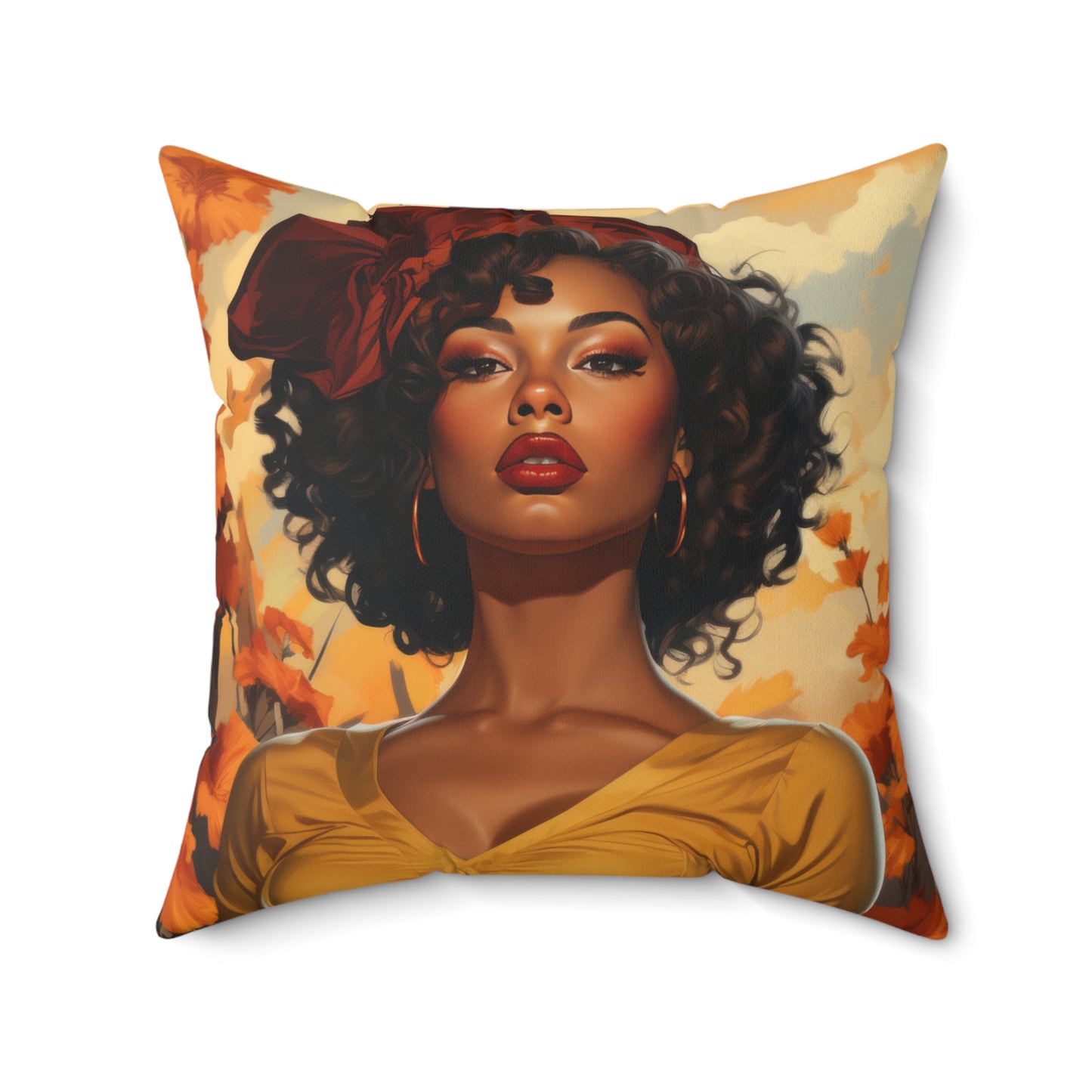 Square Canvas Pillow Autumn Vibes