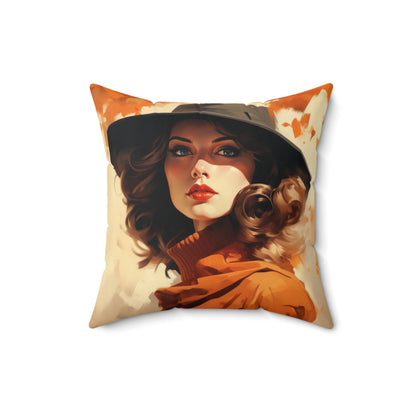 Square Canvas Pillow Autumn Vibes