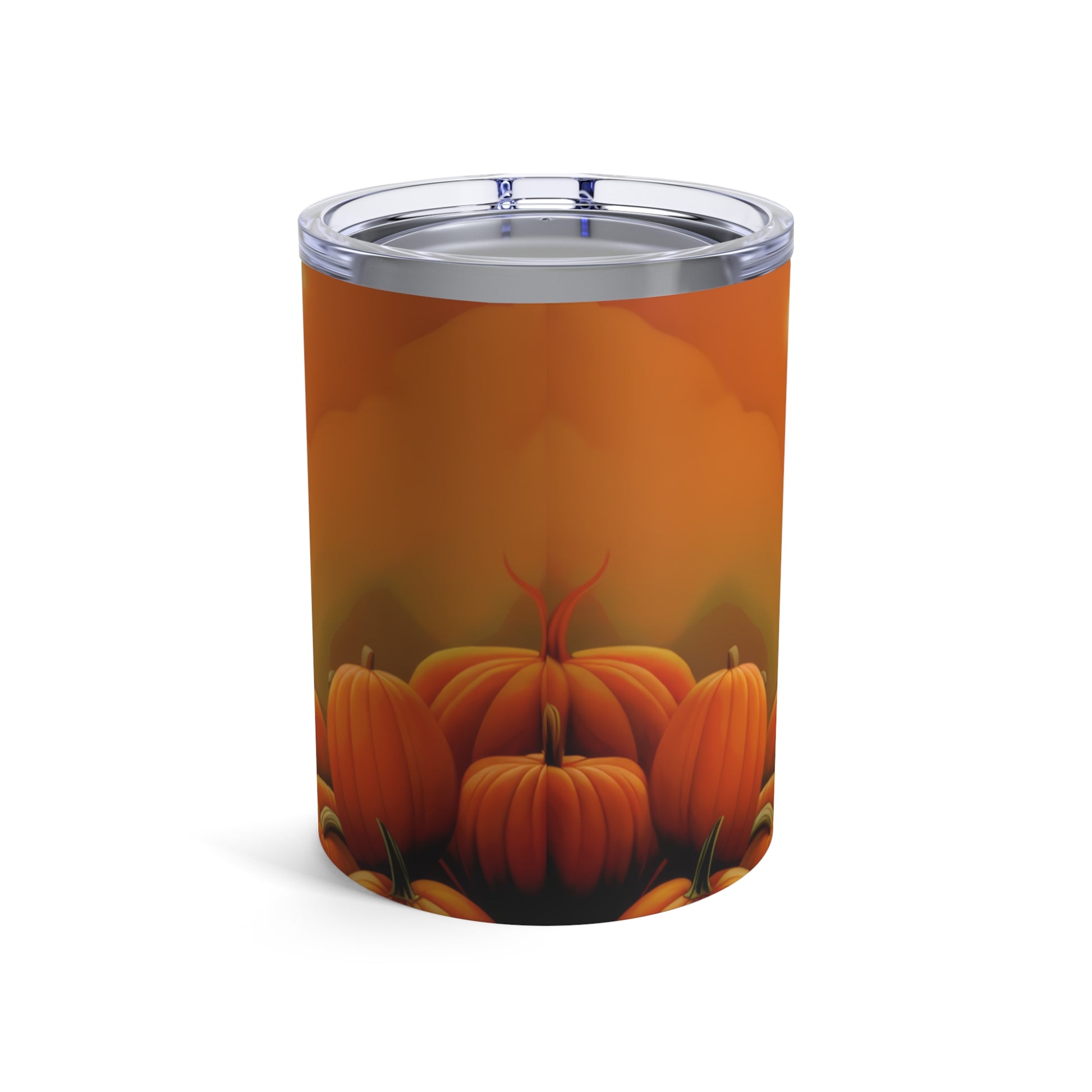 Retro inspired art print of a woman on a Tumbler 10oz; Tumbler Autumn Vibes 10oz - Halloween - by Pink Power Studio #gift for girlfriend #gift for wife #birthday gift #gift for her #70s #70ies