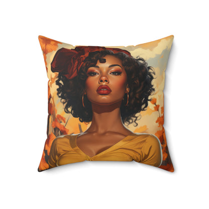 Square Canvas Pillow Autumn Vibes