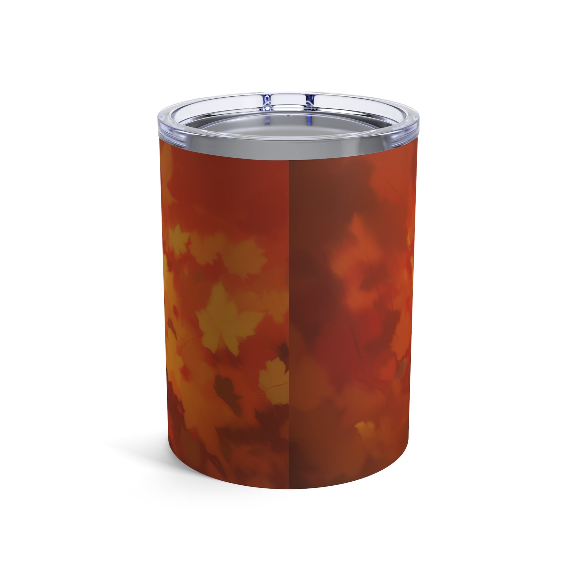 Retro inspired art print of a woman on a Tumbler 10oz; Tumbler Autumn Vibes 10oz - by Pink Power Studio #gift for girlfriend #gift for wife #birthday gift #gift for her #70s #70ies