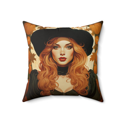 Square Canvas Pillow Autumn Vibes - Halloween