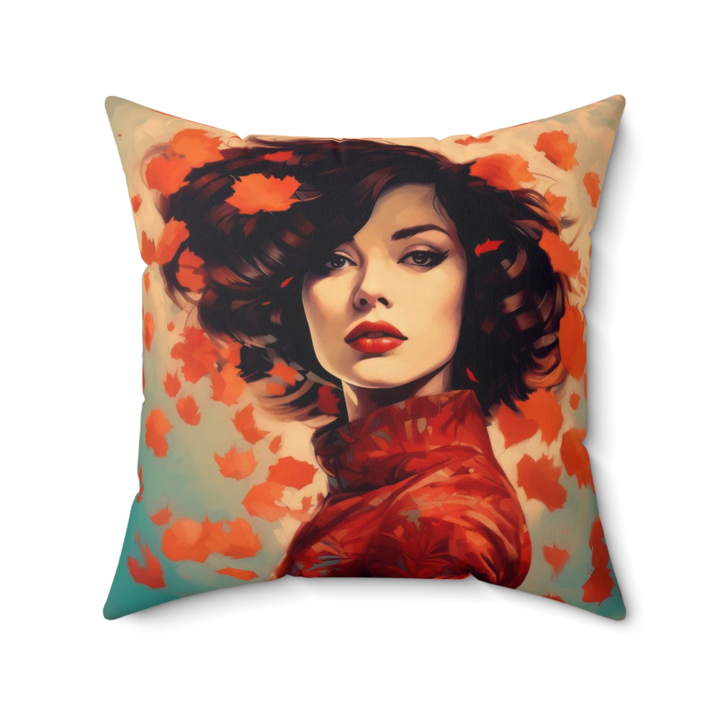 Square Canvas Pillow Autumn Vibes