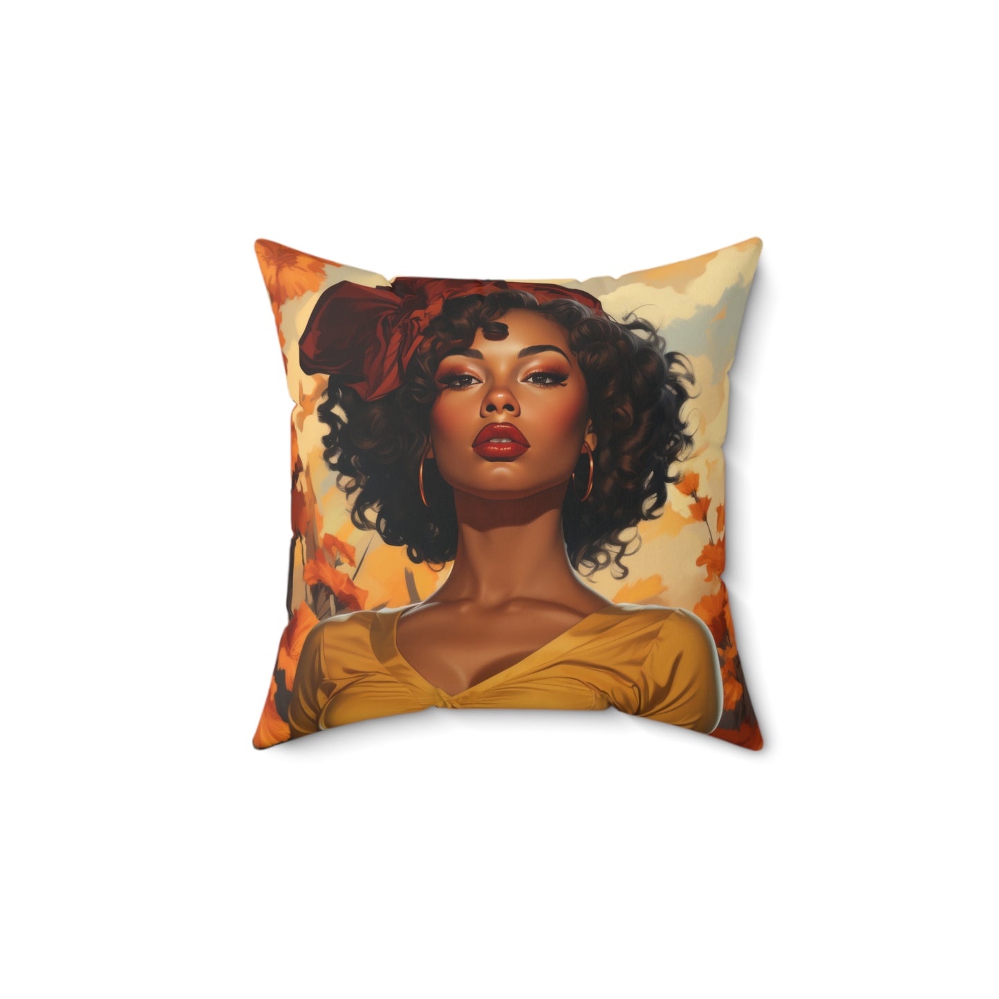 Square Canvas Pillow Autumn Vibes