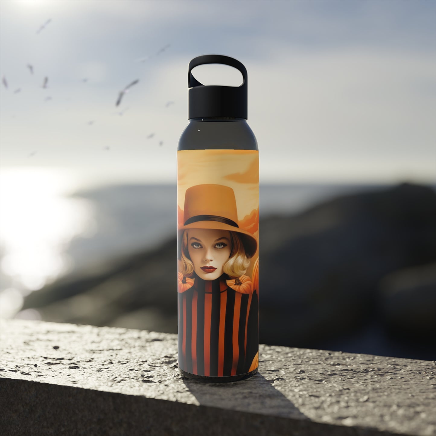 Tall Water Bottle - Autumn Vibes Halloween