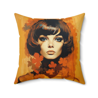 Square Canvas Pillow Autumn Vibes