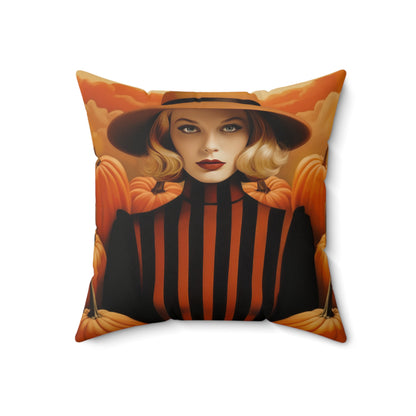 Square Canvas Pillow Autumn Vibes - Halloween