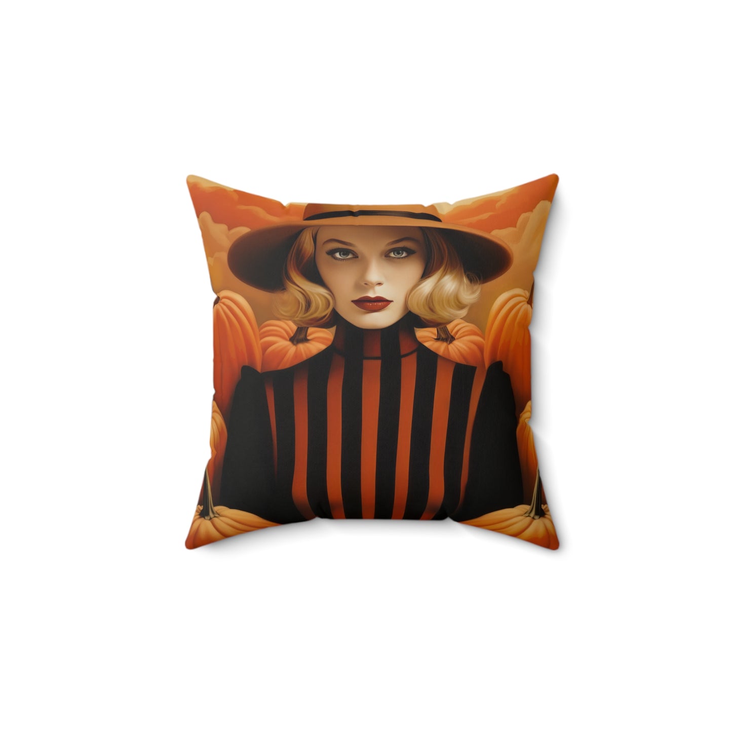 Square Canvas Pillow Autumn Vibes - Halloween