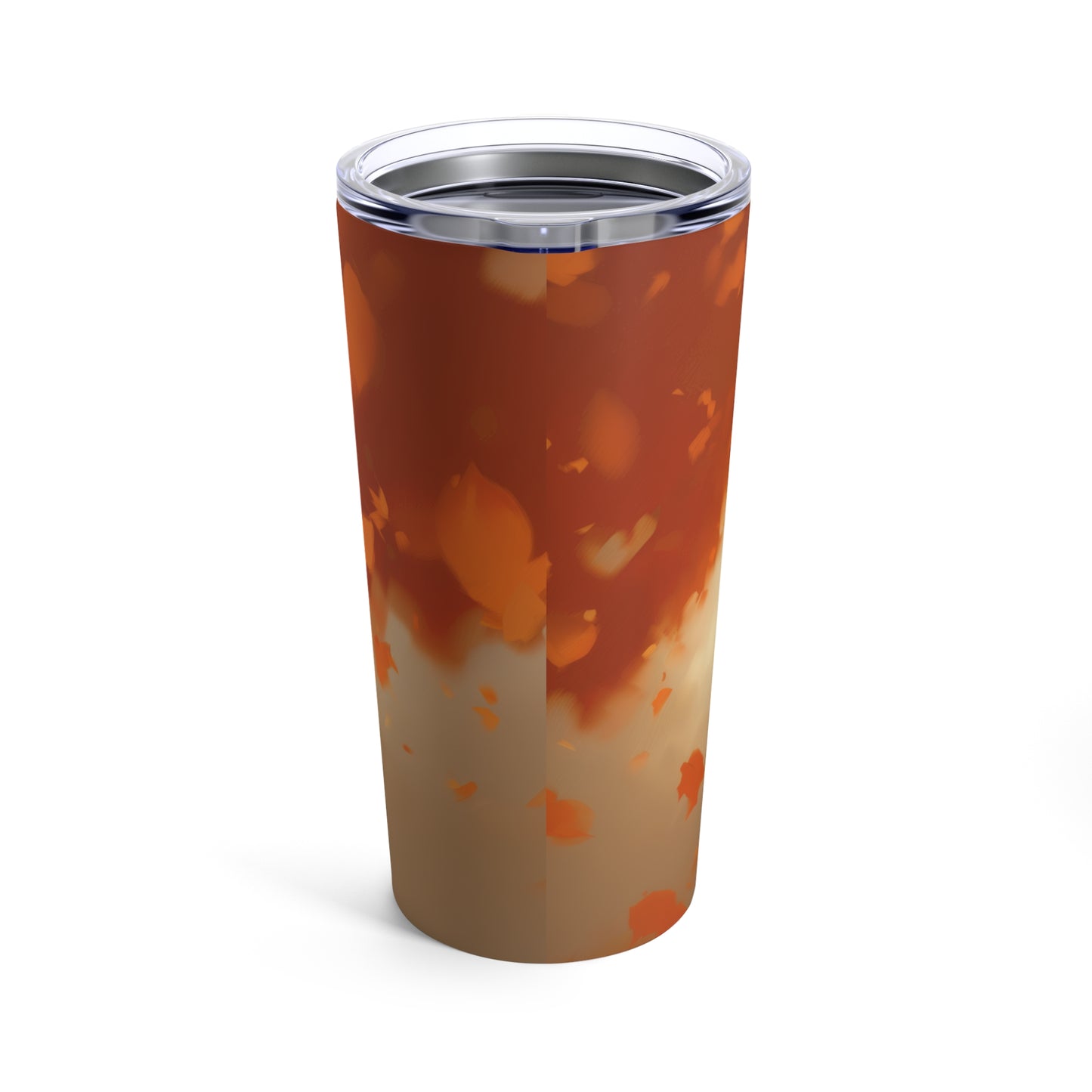 Retro inspired art print of a woman on a Tumbler 20oz; Tumbler Autumn Vibes 20oz - by Pink Power Studio #gift for girlfriend #gift for wife #birthday gift #gift for her #70s #70ies