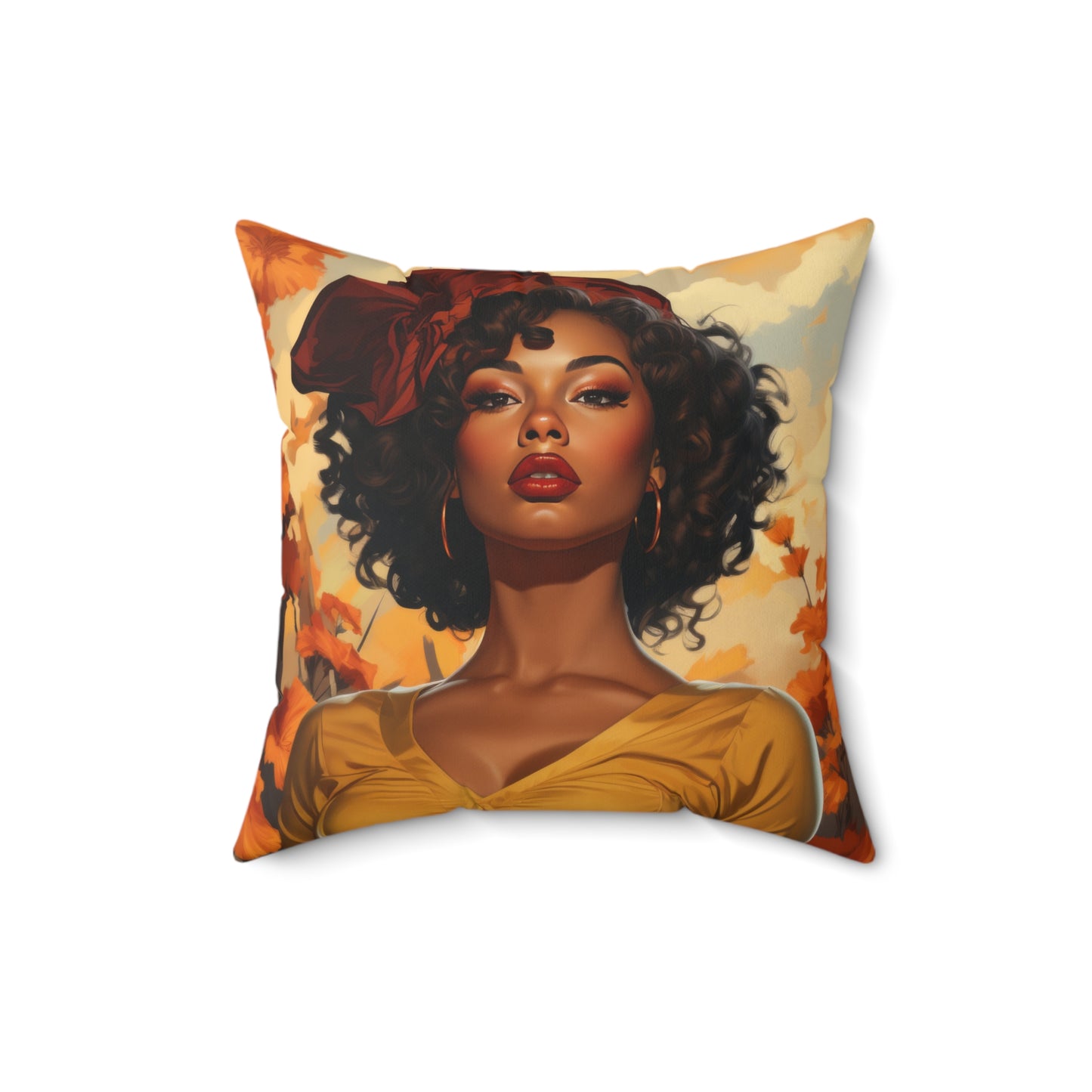 Square Canvas Pillow Autumn Vibes