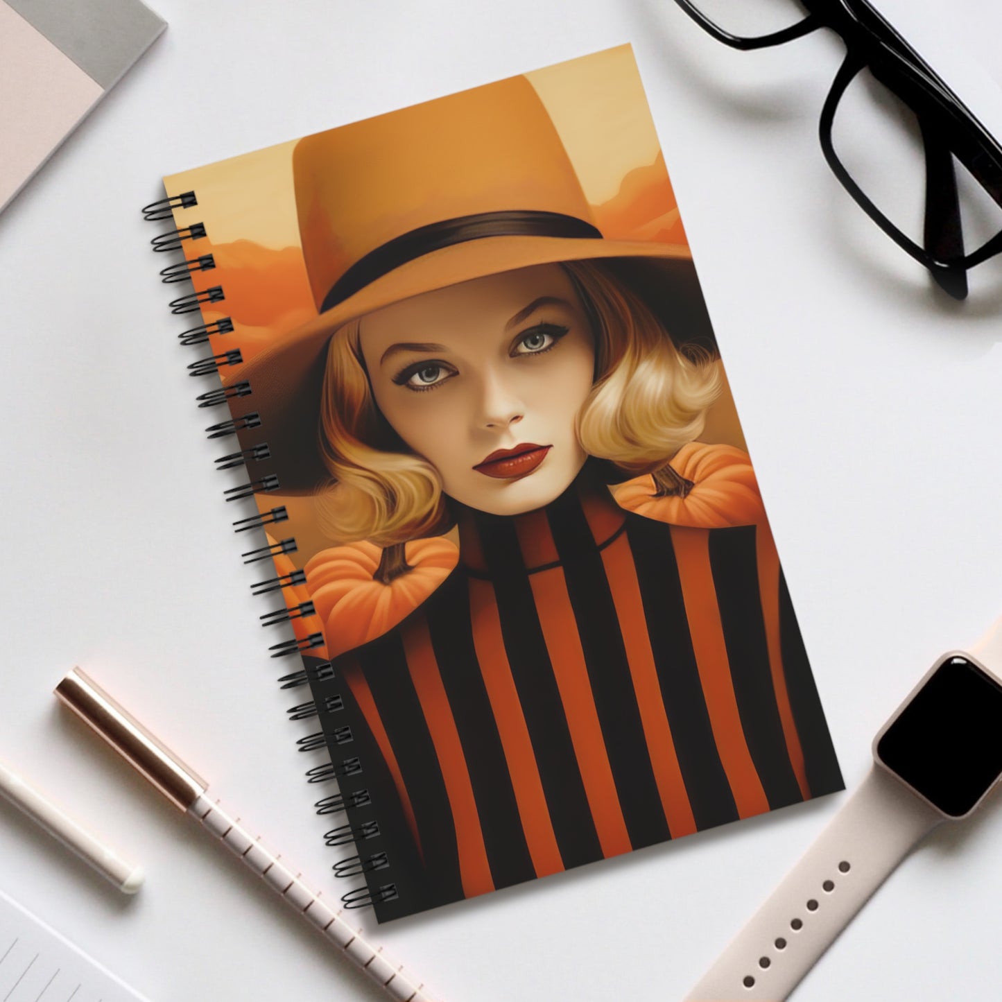 Spiral Notebook - Autumn Vibes Halloween